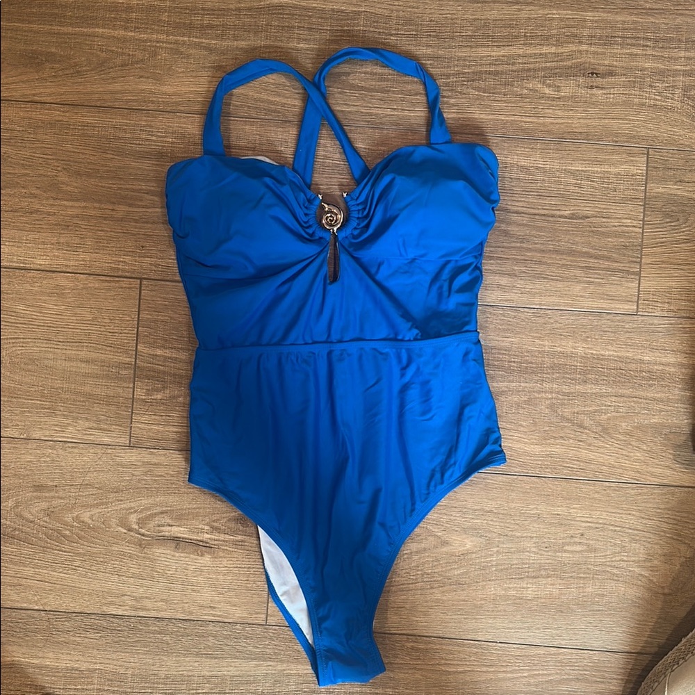 Cupshe Blue One Piece Swimsuit